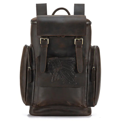 Large-Capacity Retro Men's Travel Backpack